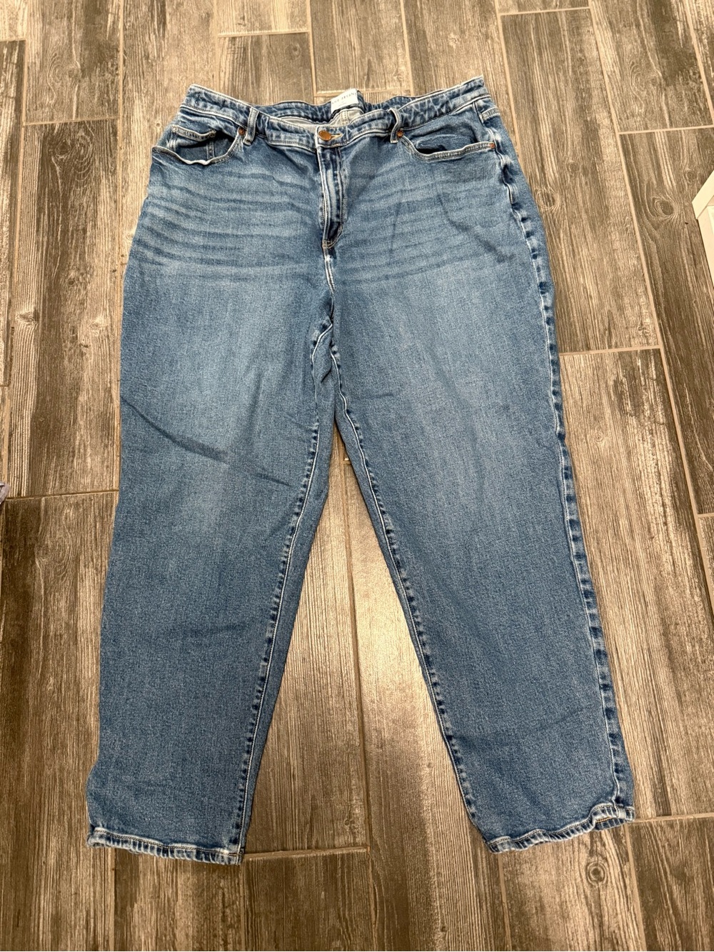 Lane Bryant Boyfriend Mid-Rise Blue Denim Jeans